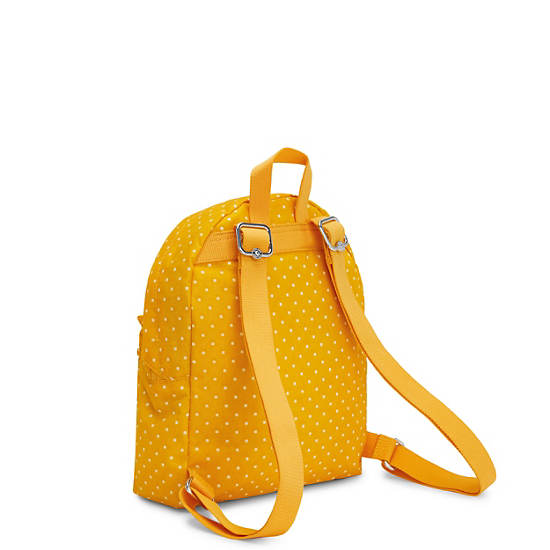 Kipling Reposa Printed Backpacks Soft Dot Yellow | AU 1607EB